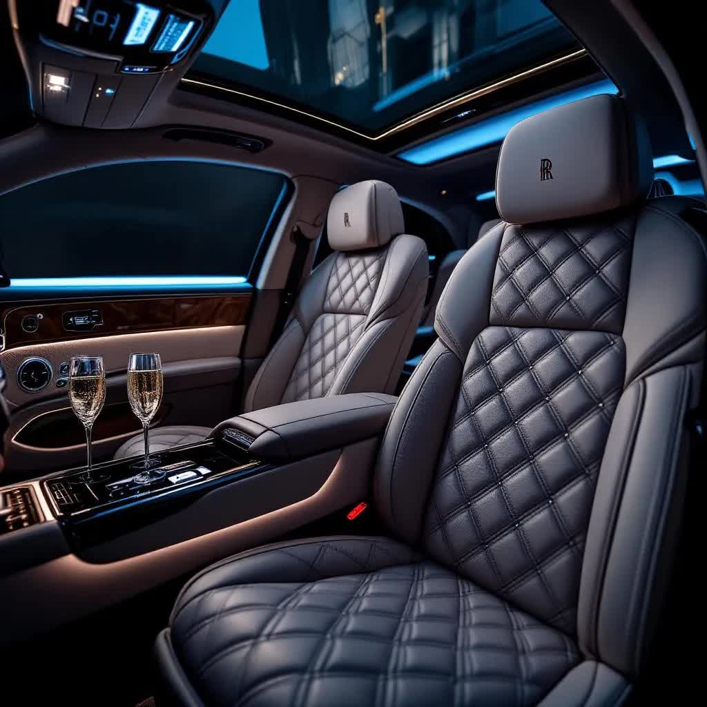 Luxury car interior